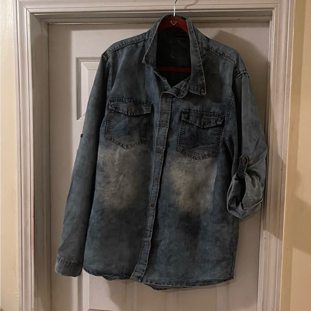 Men's Vintage Denim Shirt Jacket